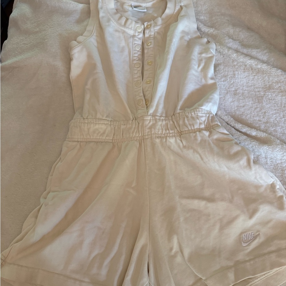 Nike Off-White Sleeveless Romper